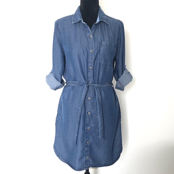 Kenneth Cole Reaction Dresses & Skirts - Kenneth Cole Reaction | Tencel Chambray Shirtdress